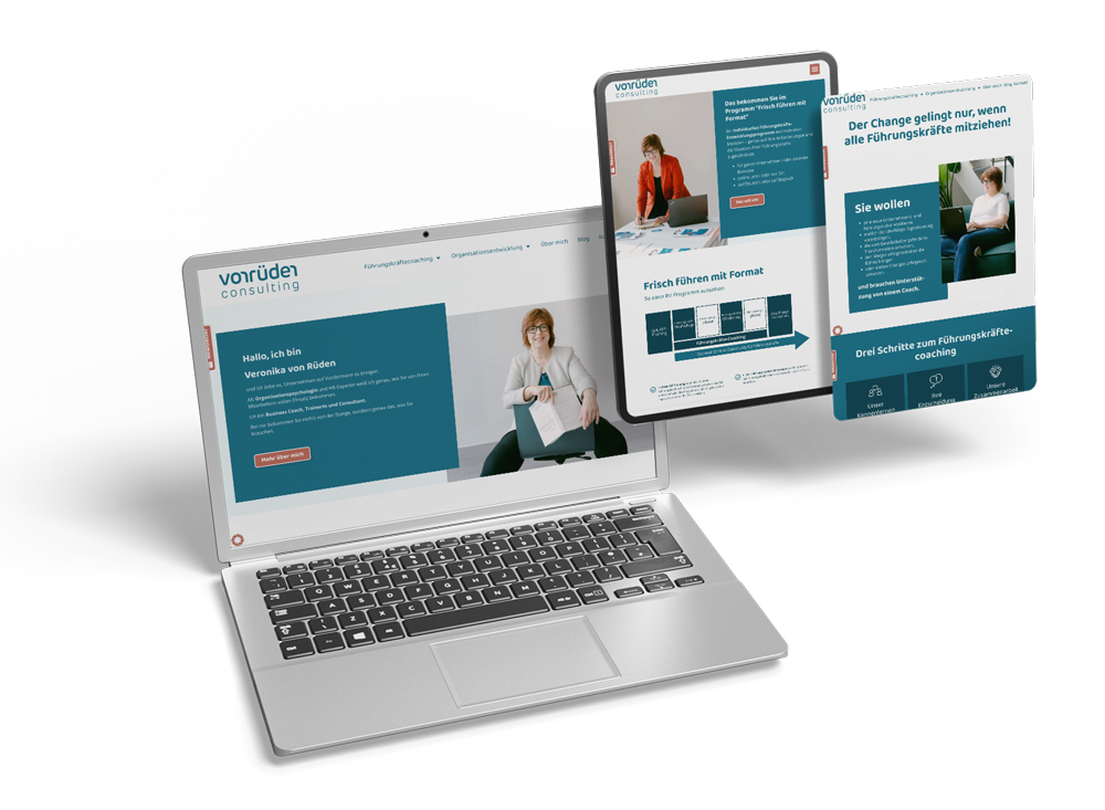 Website Referenz Veronika von Rueden zugeschnitten