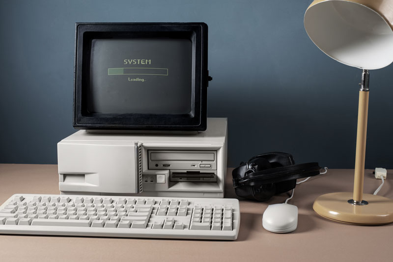 view retro computer